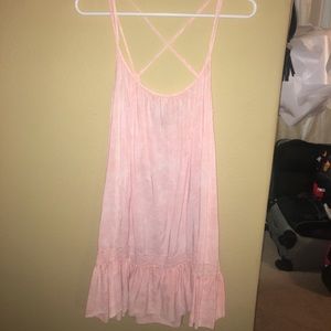 Pink spaghetti strap dress